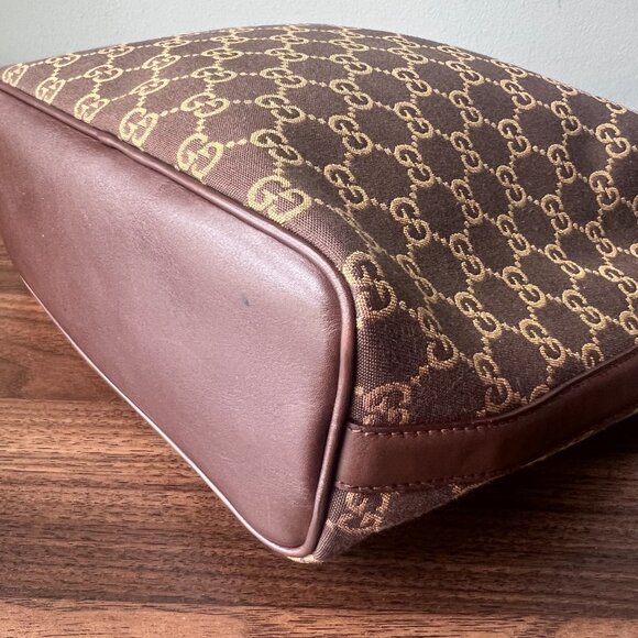Gucci Vintage Monogram Canvas and Leather Hobo Bag - Picture 5 of 14